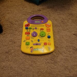 Vintage Seasme Street Elmo Zoe Giggle Sound Station TOY TESTED Mattel